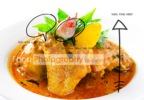 curry food styling